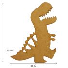 Figuras De Mdf Natural Dino Rex Ch