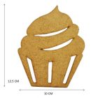 Figuras De Mdf Natural Cup Cake Ch