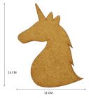 Figuras De Mdf Natural Unicornio Ch