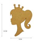 Figuras De Mdf Natural Perfil Princesa Ch