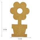 Figuras De Mdf Natural Flor Margarita Con Base Ch