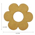 Figuras De Mdf Natural Flor Margarita Ch