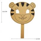 Máscaras Mdf Natural Tigre