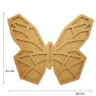 Figuras De Mdf Natural Mariposa Geometrico Gde