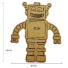 Figuras De Mdf Natural Robot Med