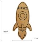 Figuras De Mdf Natural Nave Espacial Med