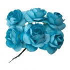 Rosa de Papel Parisina Azul Mod.LMA1128