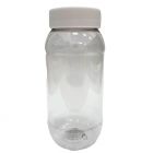 Tarro de Pet Transparente Con Tapa Blanca Redondo 1000 ml