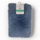 Tapete de baño Fleece Azul Sólido