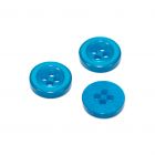 Botón Para Costura Y Manualidades Azul Turquesa #18 11 mm Mod.5070