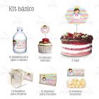 Kit Mesa De Dulces Bautizo Angelita Rezando Rosa