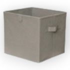 Caja Organizadora de Lona Acapulco Gris Plata Grande