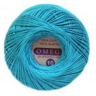 Hilo Crochet #10 color Azul Turquesa Caja de 12 pzs