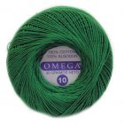 Hilo Crochet #10 color Verde Bandera Caja de 12 pzs