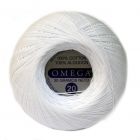 Hilo Crochet #20 color Blanco Caja de 12 pzs
