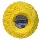 Hilo Crochet #20 color Amarillo Canario Caja de 12 pzs