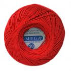 Hilo Crochet #20 color Rojo Caja de 12 pzs