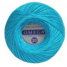 Hilo Crochet #20 color Azul Turquesa Caja de 12 pzs