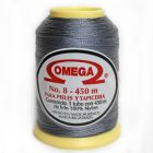 Hilo Nylon #8 color Gris Obscuro Paquete de 12 pzs