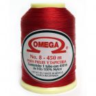 Hilo Nylon #8 color Rojo Paquete de 12 pzs