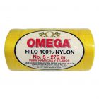 Hilo Nylon #5 color Amarillo Oro Paquete de 6 pzs