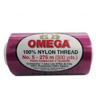 Hilo Nylon #5 color Fiusha Paquete de 6 pzs