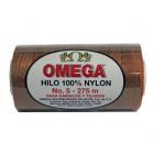 Hilo Nylon #5 color Café Claro Paquete de 6 pzs