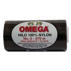 Hilo Nylon #5 color Negro Paquete de 6 pzs