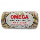 Hilo Nylon #5 color Matizado Multicolor Paquete de 6 pzs