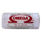 Hilo Nylon #2 color Blanco Paq. con 12 pzs