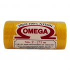 Hilo Nylon #2 color Amarillo Huevo Paq. con 12 pzs