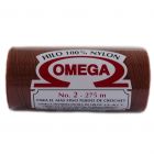 Hilo Nylon #2 color Café Claro Paq. con 12 pzs