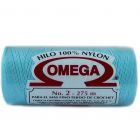 Hilo Nylon #2 color Azul Aqua Paq. con 12 pzs