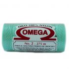 Hilo Nylon #2 color Verde Aqua Paq. con 12 pzs