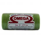 Hilo Nylon #2 color Verde Limon Paq. con 12 pzs