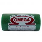 Hilo Nylon #2 color Verde Bandera Paq. con 12 pzs