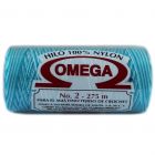 Hilo Nylon #2 Matizado color Turquesa paquete de 12 pzs