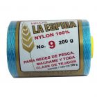 Hilo Nylon #9 color Azul Turquesa Paquete de 4 pzs