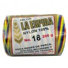 Hilo Nylon #18 color Matizado Multicolor Paquete de 4 pzs