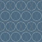 Acolchado Capitonado Zara Circulo Azul Marino