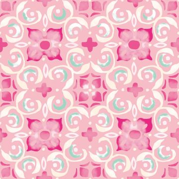 Acolchado Capitonado Zara Mosaico Rosa Palo