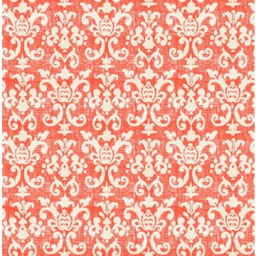 Acolchado Capitonado Zara Damasco Naranja Shedron