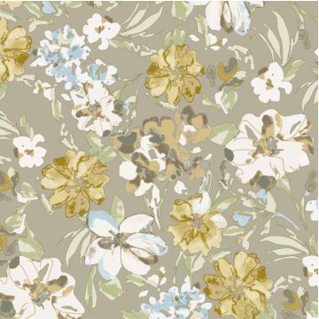Acolchado Capitonado Zara Flor Café Beige
