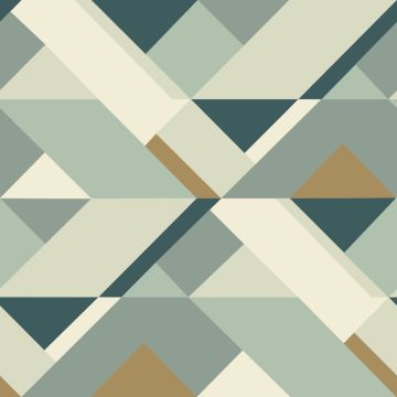 Acolchado Capitonado Zara Geométrico Verde Jade