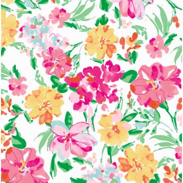 Acolchado Capitonado Zara Flor Mediana Blanco.