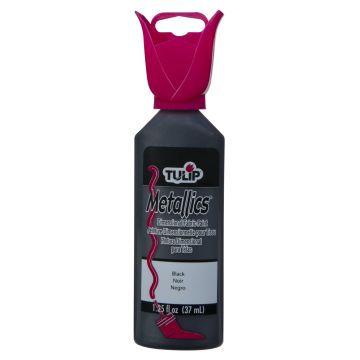 Pintura Dimensional Metallics Tulip Negro No.65409
