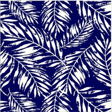 Jamaica 1.50 Estampado Flor Perfilada Azul Marino