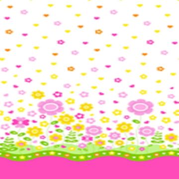 Jamaica Cenefas Flor Corazon Rosa Fiusha