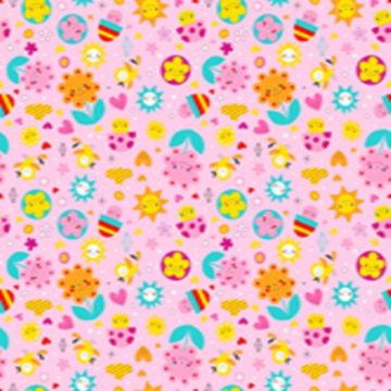 Jamaica Infantiles Flores Rosa Pastel