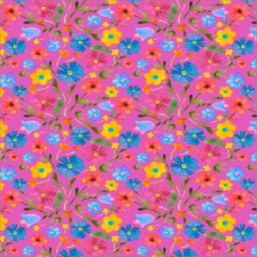 Silky Estampado 1.10 Flor Chica Rosa Medio